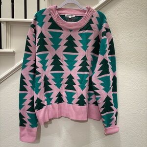 Grayson Threads Knitted Retro Christmas Tree Sweater